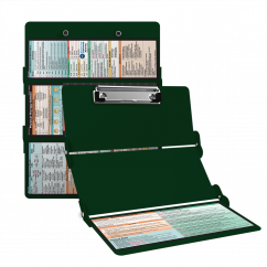 WhiteCoat Clipboard® Trifold - Green Physical Therapy Edition